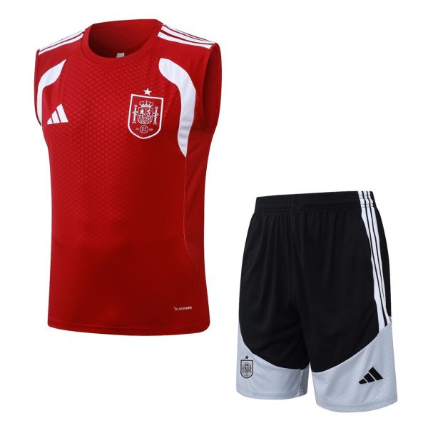 2026 Spain Red Training Set Shirt and Shorts