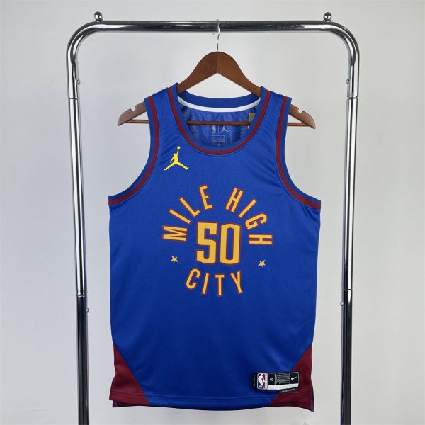 NBA Denver Nuggets 2024 Round Neck Blue jersey GORDEN#50 S-XXL