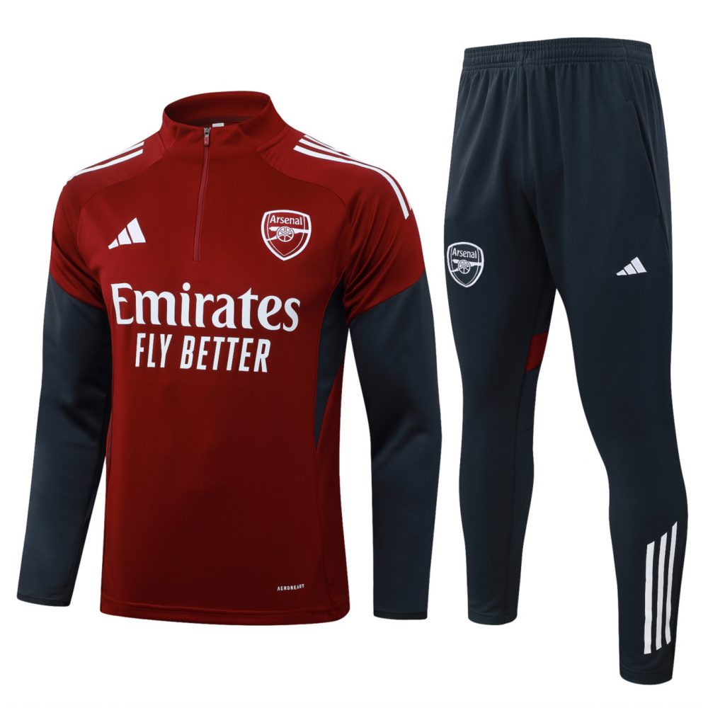 202526 Arsenal Red Long-sleeved half-pull training kit Football team kit