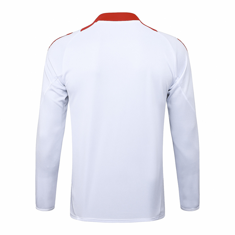 24/25 Internacional White Long-sleeved half-pull training kit Football team kit
