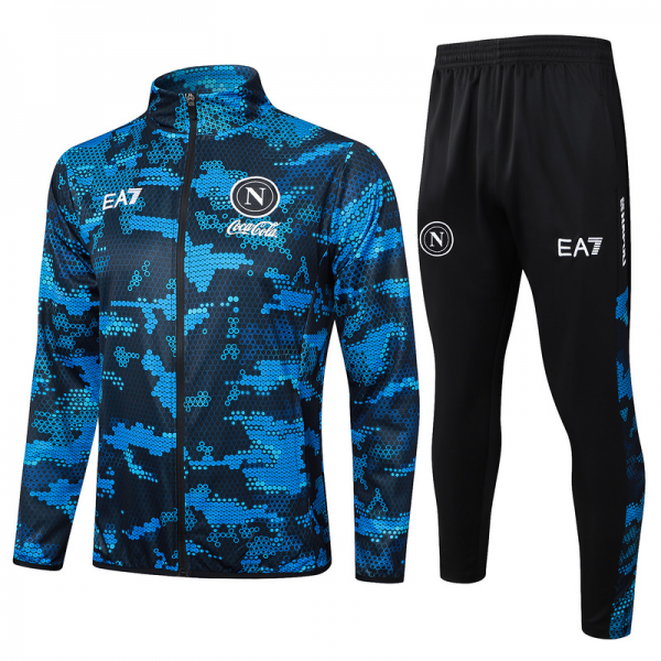 2024/25 Naples Blue Jacket Training Suit Set Football Team Shirt Sports Fashion