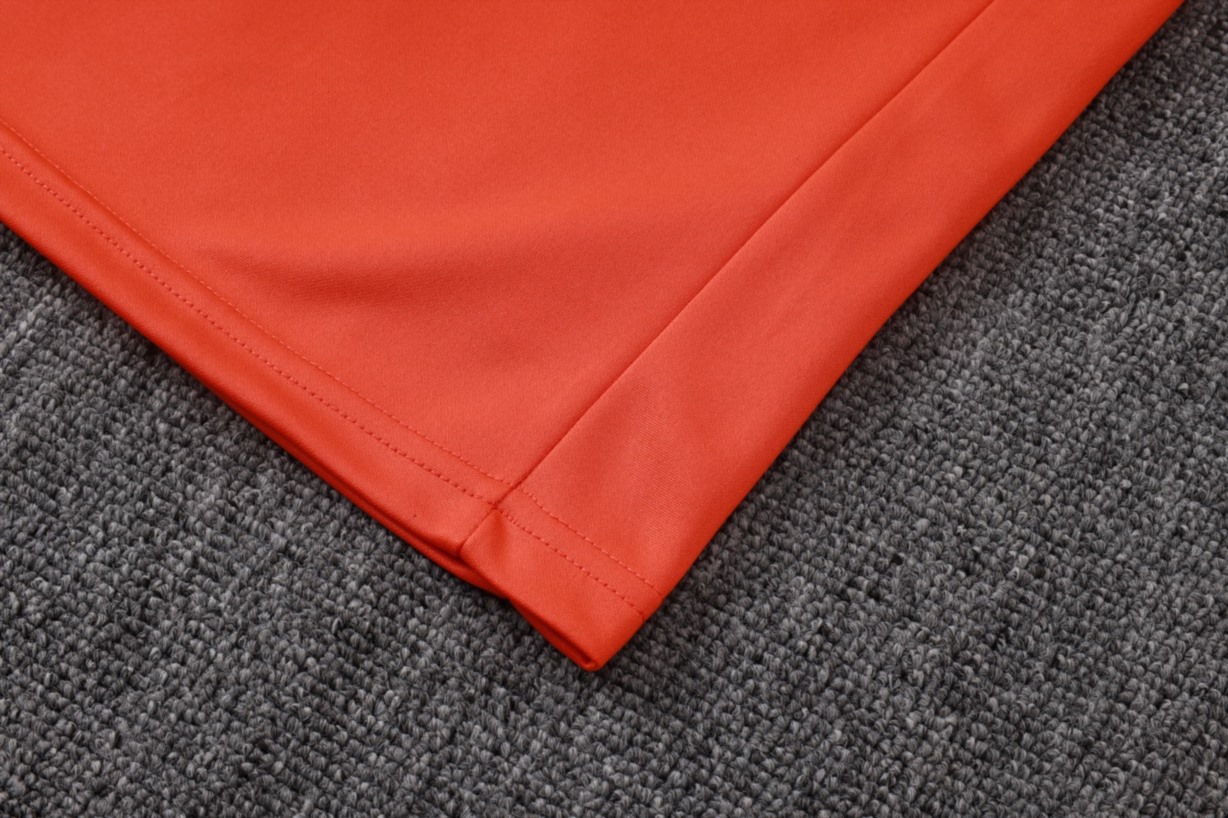 202526 Brazil Orange Long-sleeved half-pull training kit Football team kit