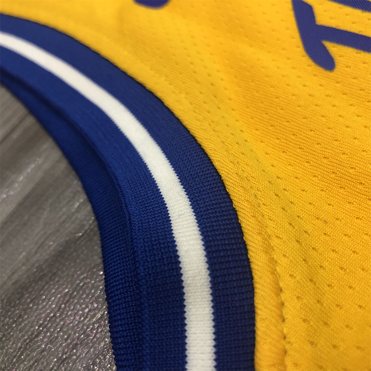 NBA Golden State Warriors Round neck Yellow Jersey THOMPSON#11 S-XXL
