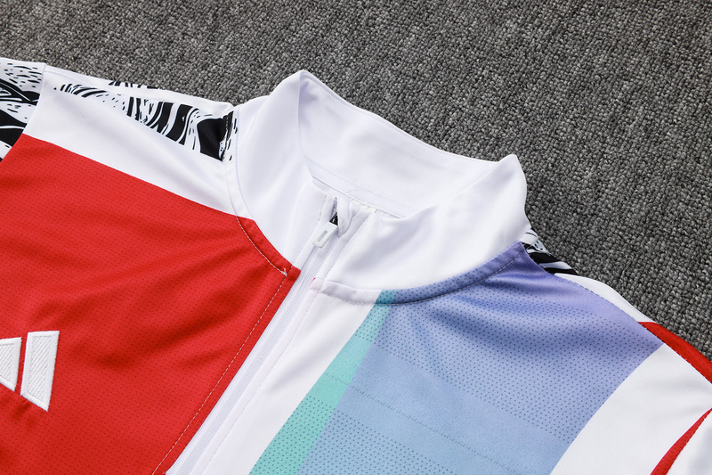 24/25 Arsenal Red white green Long-sleeved half-pull training kit Football team kit