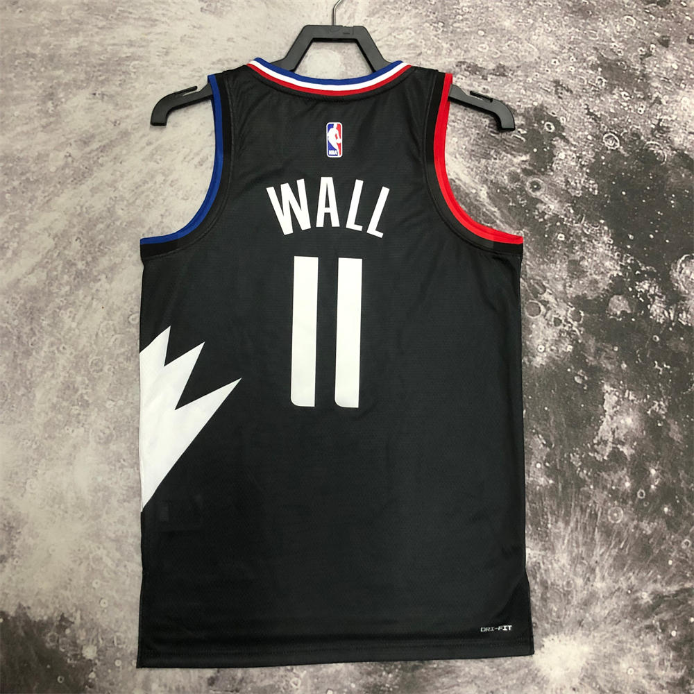 NBA Toronto Raptors V-Neck Black jersey WALL#11 S-XXL