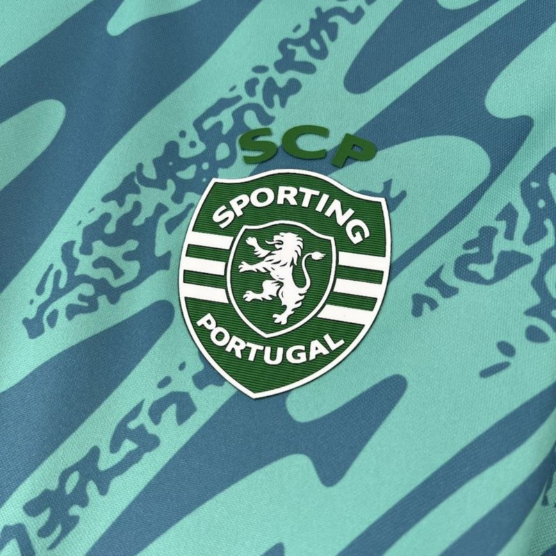 2025/26 Sporting Lisbon Blue goalkeeper jersey Fan version