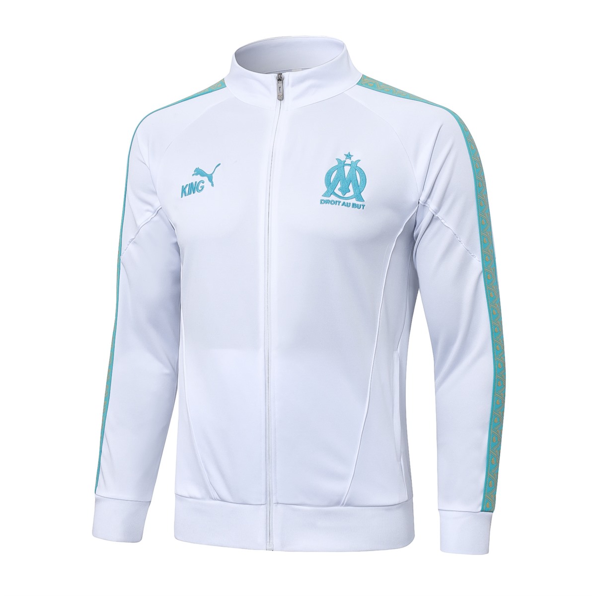2026 Marseilles White Jacket Training Suit Set