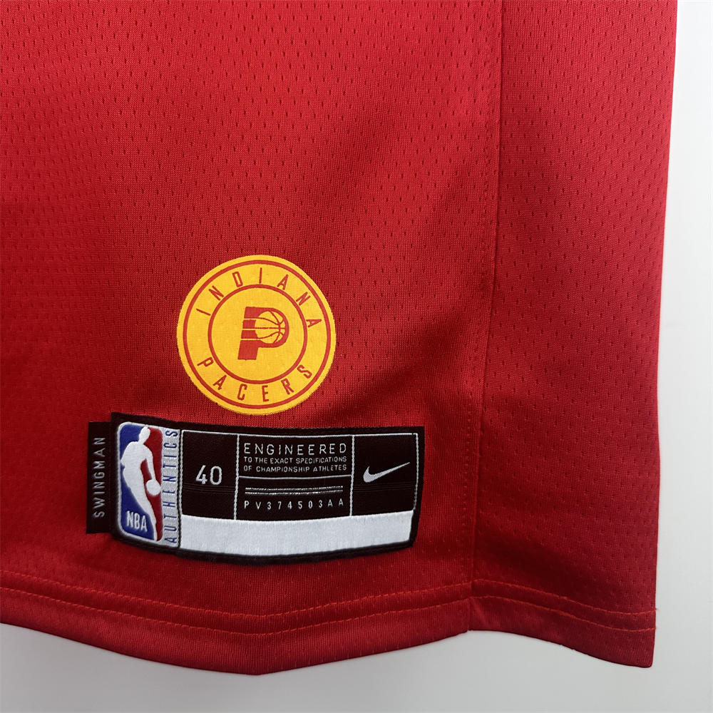 NBA Indiana Pacers 2019 Round Neck Retro Red Jersey HALIBURTON#0 S-XXL