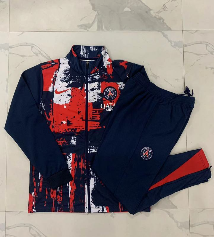 2024/25 Paris Royal blue Jacket Training Suit Set Football Team Shirt Sports Fashion