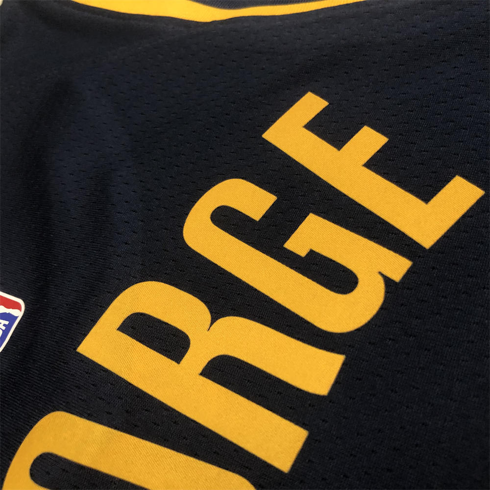 NBA Indiana Pacers V-Neck Black Jersey GEORGE#13 S-XXL