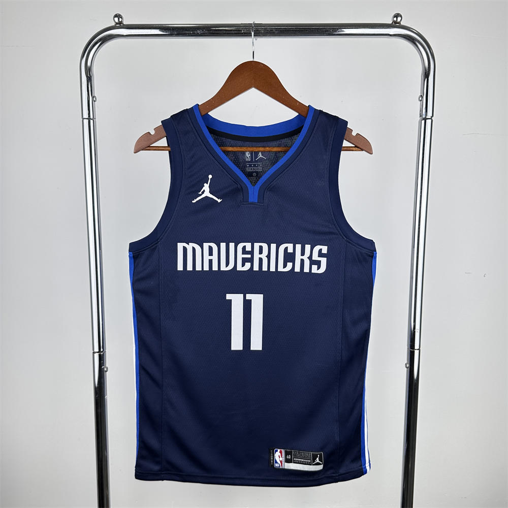 NBA Dallas Mavericks V-Neck Royal Blue Jersey IRVING#11 S-XXL