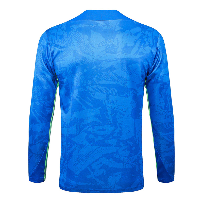 24/25 Barcelona Blue Long-sleeved half-pull training kit Football team kit