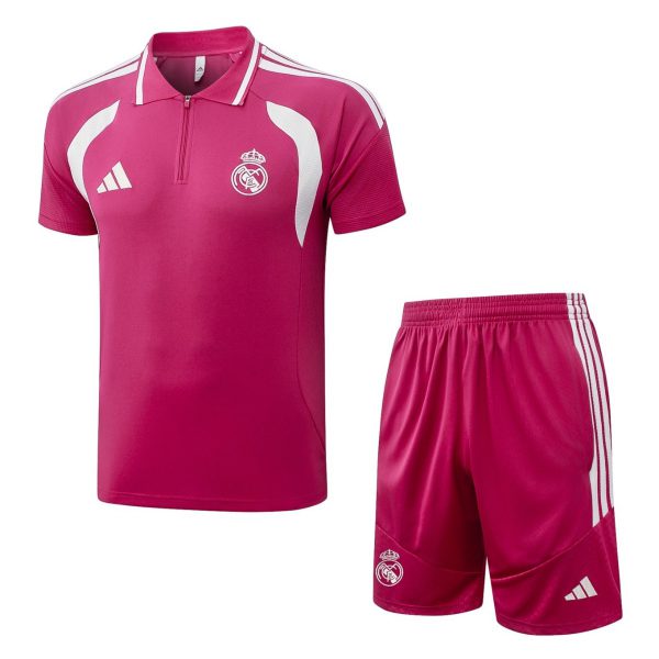 2026 Real Madrid Pink Training Set Shirt and Shorts