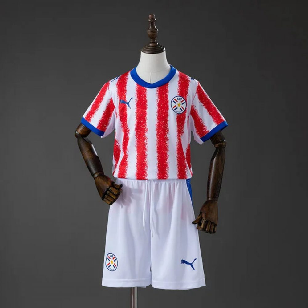 Paraguay 2026 World Cup Home Kid Kits