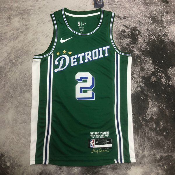 NBA Detroit Pistons Cade Cunningham#2 2022/23 City Edition Swingman Jersey S-XXL
