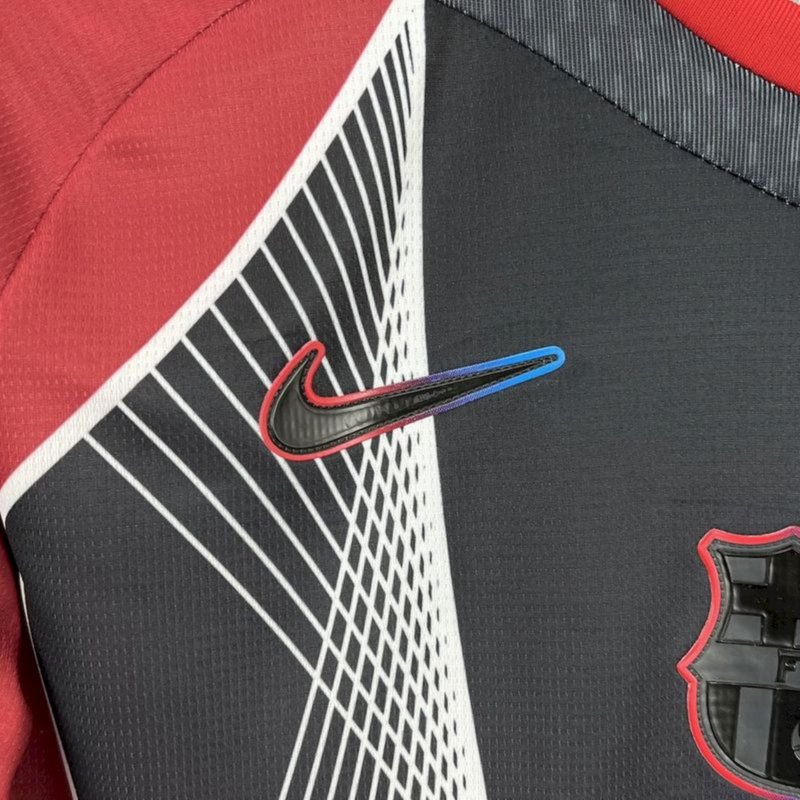 2025/26 Barcelona black red special edition Jersey Fan Version
