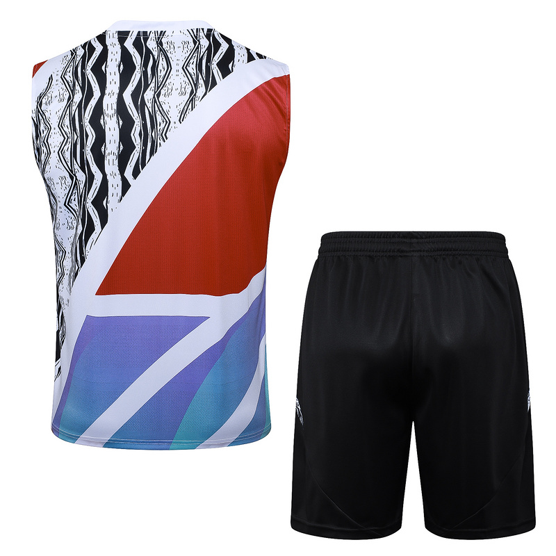 24/25 Arsenal Red Blue Black Training Set Shirt and Shorts