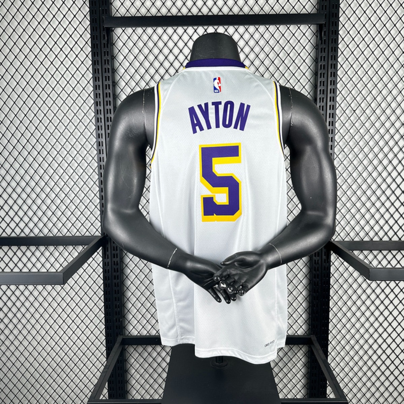 NBA Los Angeles Lakers AYTON#5 2022/23 White Association Edition Swingman Jersey S-XXL