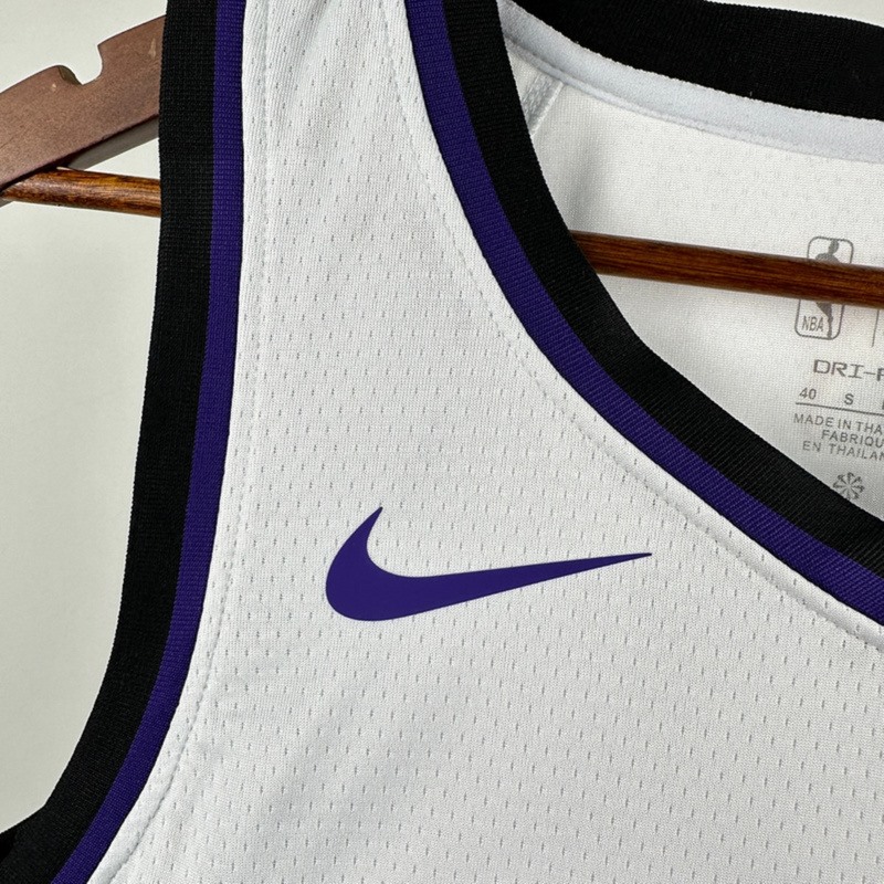 NBA Scaramento Kings 2024 V-Neck White jersey LAVINE#8 S-XXL