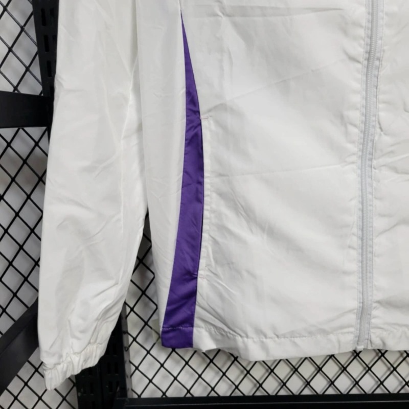 2025 Real Madrid White Windbreaker Sport Unifom jersey Sport Unifom