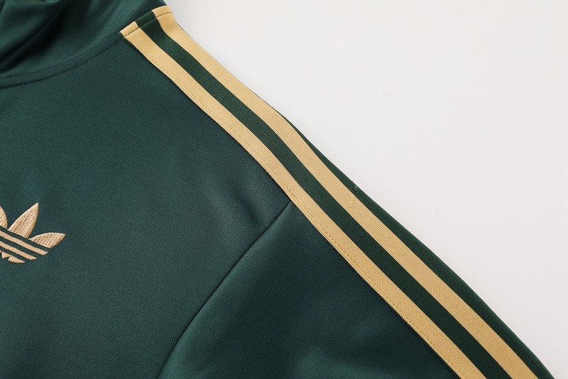 2024 Adidas Green Jacket Training Suit Set Football Team Shirt Sports Fashion