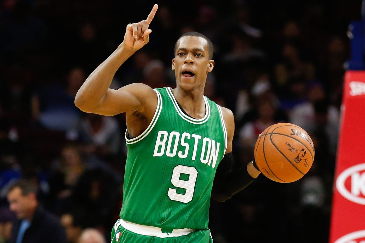 NBA Boston Celtics round neck Retro Green Jersey Rondo#9 S-XXL