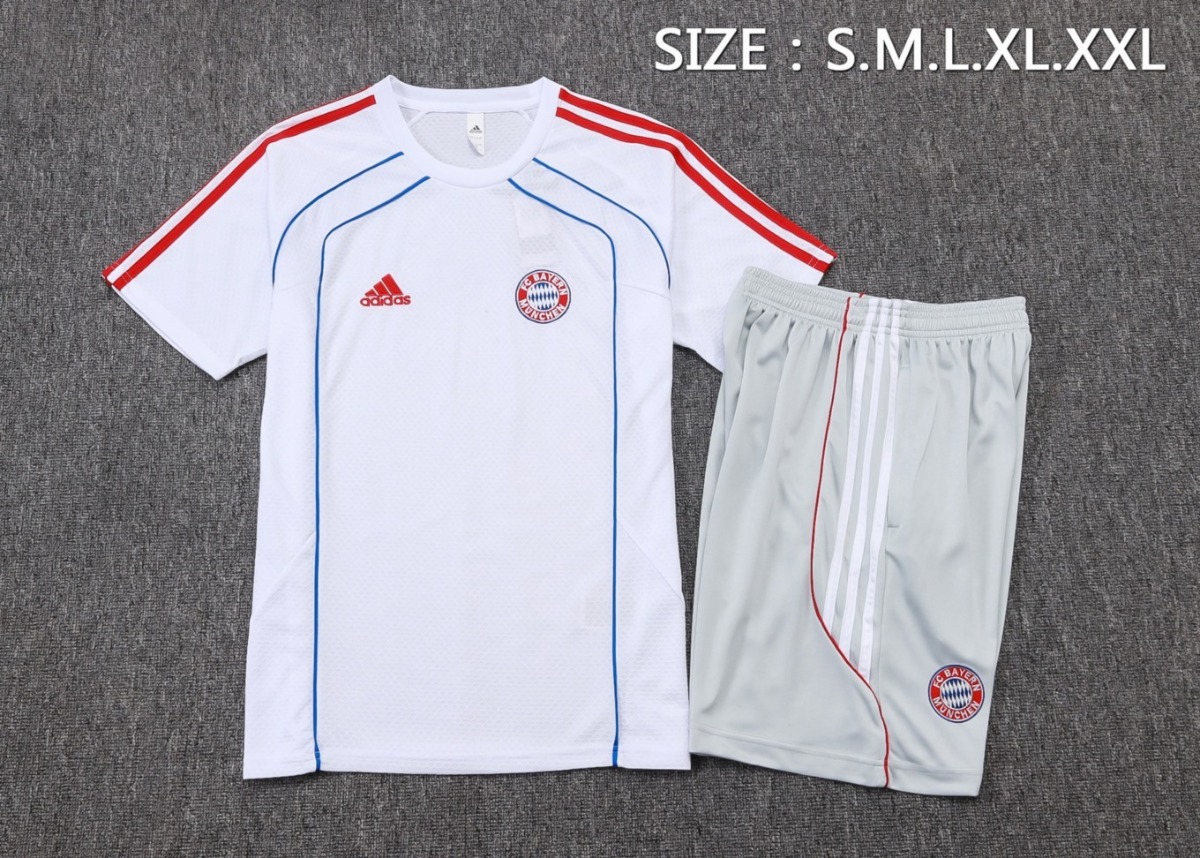 2026 Bayern Munich White Training Set Shirt and Shorts