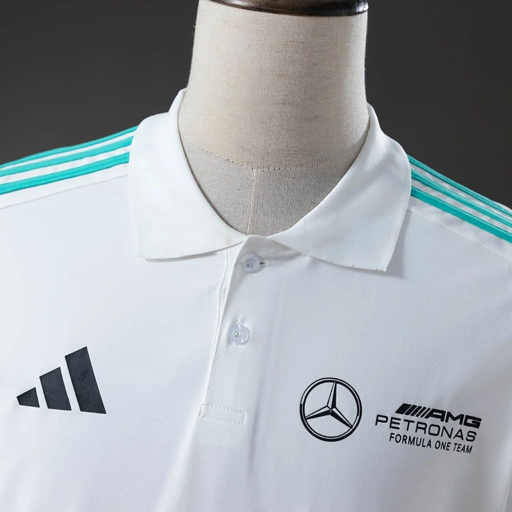 F1 Racing Mercedes-Benz  2025 White POLO
