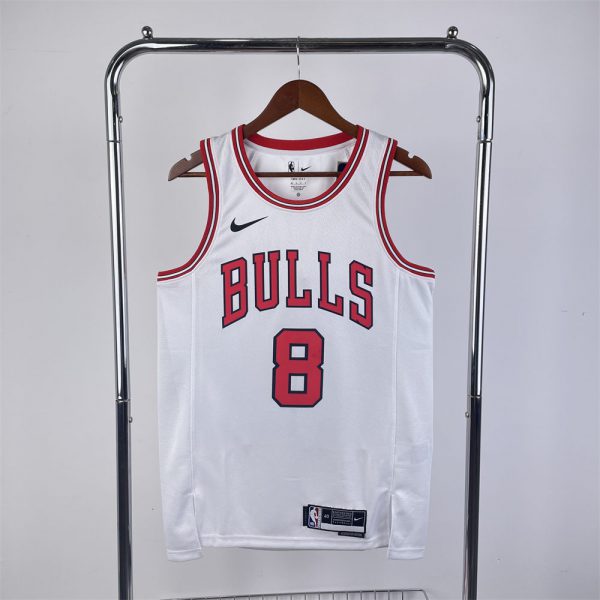 NBA Chicago Bulls LAVINE#8 2022/23 White Icon Edition Swingman Jersey S-XXL