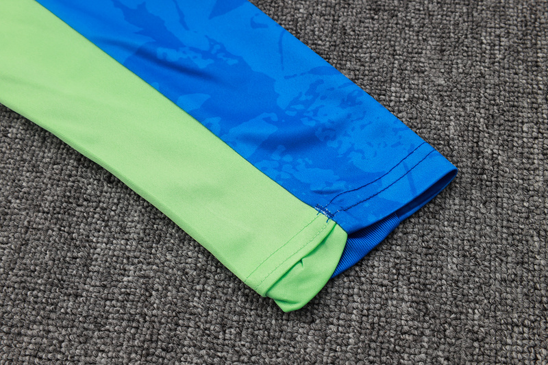 24/25 Barcelona Blue Long-sleeved half-pull training kit Football team kit