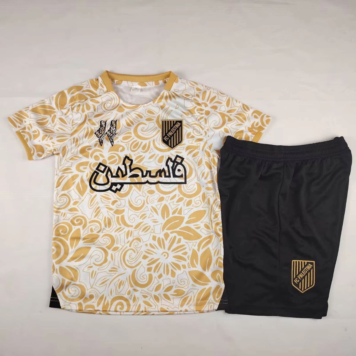 2025/26 CD Palestino Special Edition Yellow jersey kids Kits size: 16-28