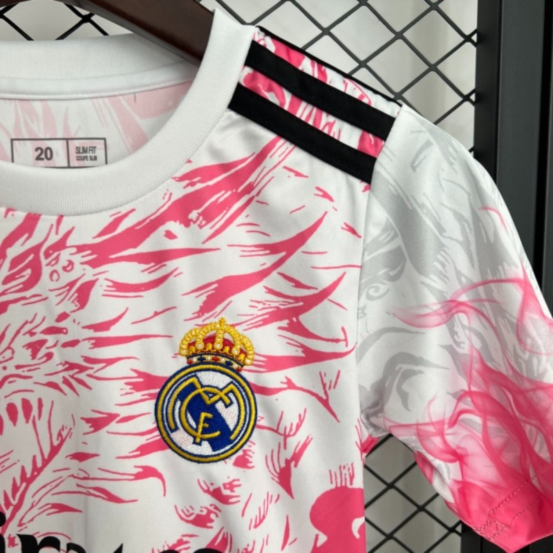 25/26 Real Madrid Special Edition jersey kids Kits size: 16-28