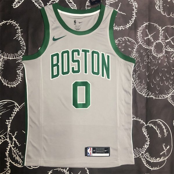 NBA Boston Celtics Round Neck Grey Jersey S-XXL