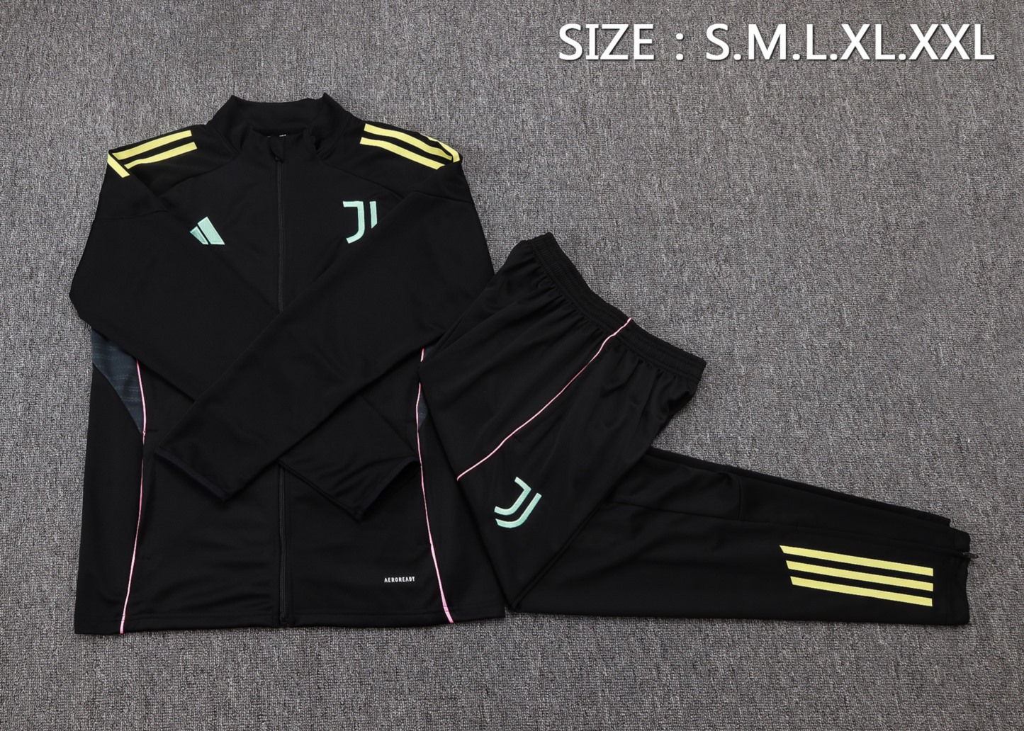 2025/26 Juventus black Jacket Training Suit Set Football Team Shirt Sports Fashion