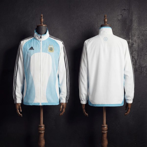 2026 Argentina White Windbreaker Sport Unifom jersey Sport Unifom