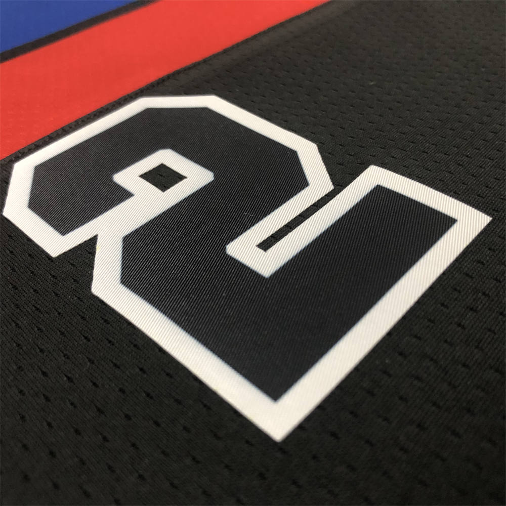 NBA Detroit PIstons Round Neck JORDAN Edition Black jersey CUNNINGHAM#2 S-XXL