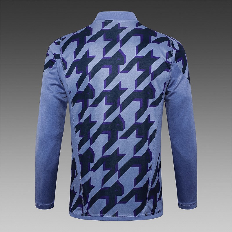 24/25 Real Madrid Gray Long-sleeved half-pull training kit Football team kit