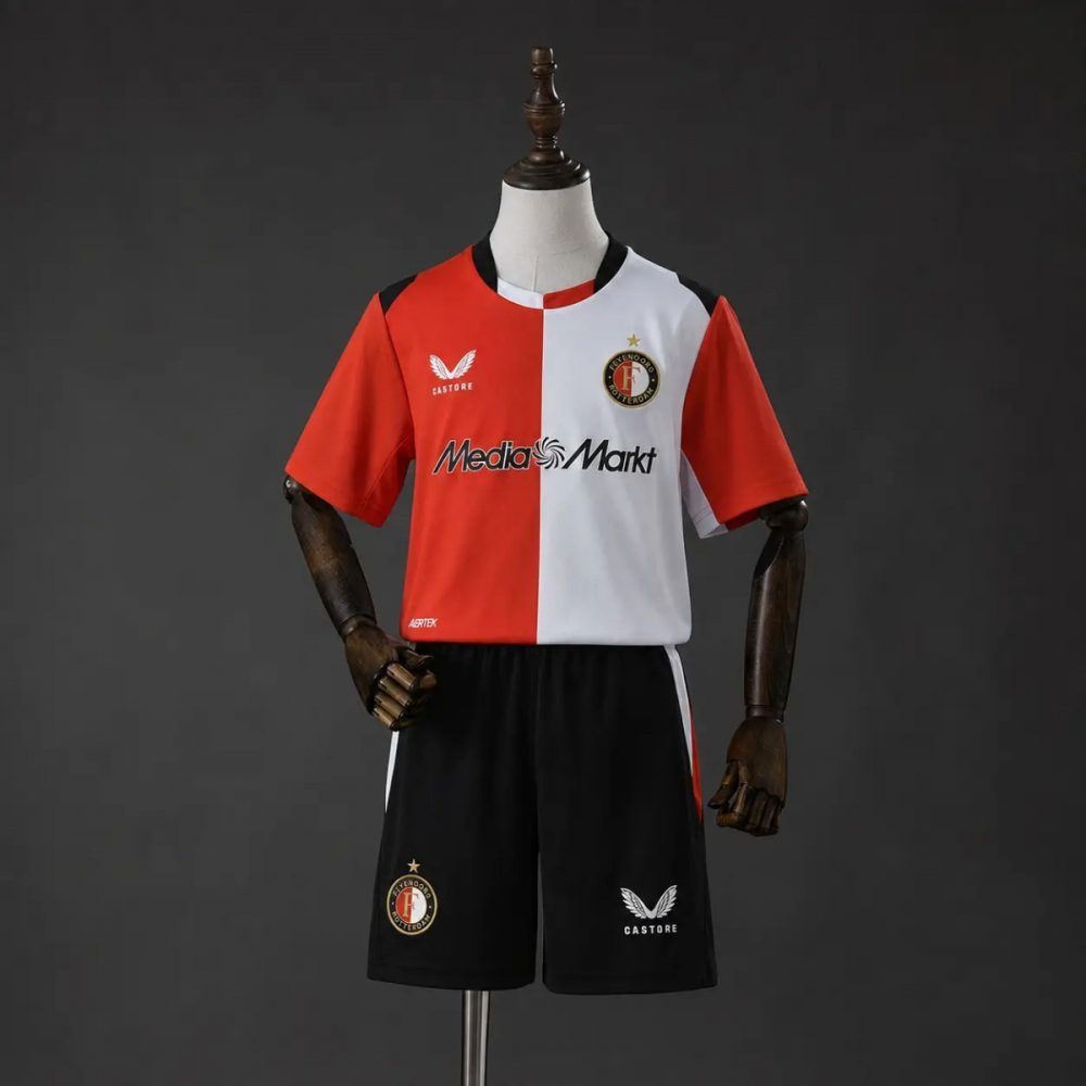 2026/27 Feyenoord Rotterdam Home Kids Kits