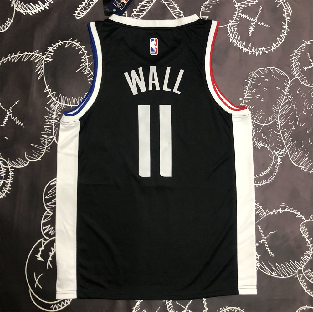 NBA Los Angeles Clippers V neck Black Jersey WALL#11 S-XXL