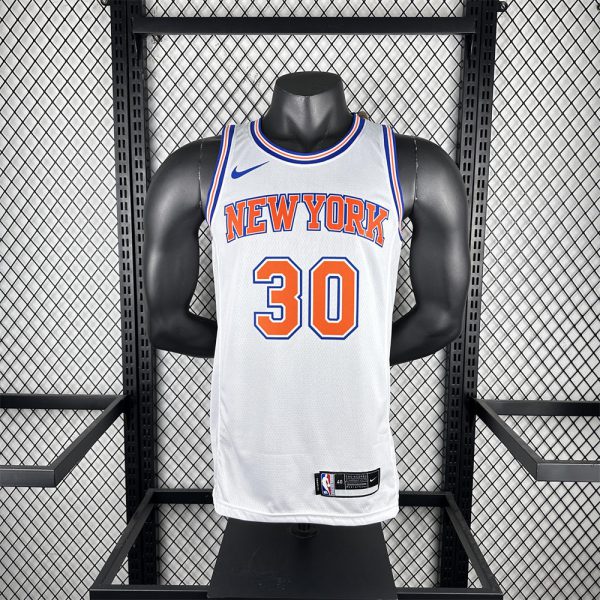 NBA New York Knicks 2019 Round Neck White jersey RANDLE#30 S-XXL