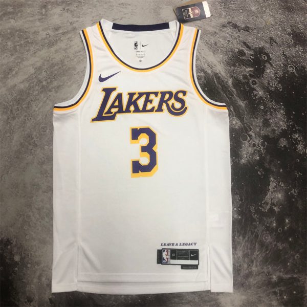 NBA Los Angeles Lakers DAVIS#3 2022/23 White Association Edition Swingman Jersey S-XXL