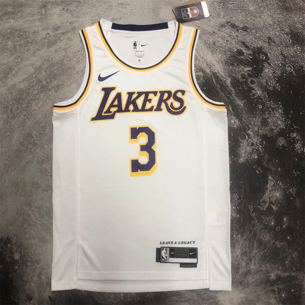 NBA Los Angeles Lakers DAVIS#3 2022/23 White Association Edition Swingman Jersey S-XXL
