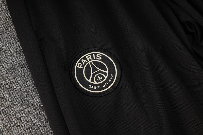 24/25 PSG apricot Long-sleeved half-pull training kit Football team kit