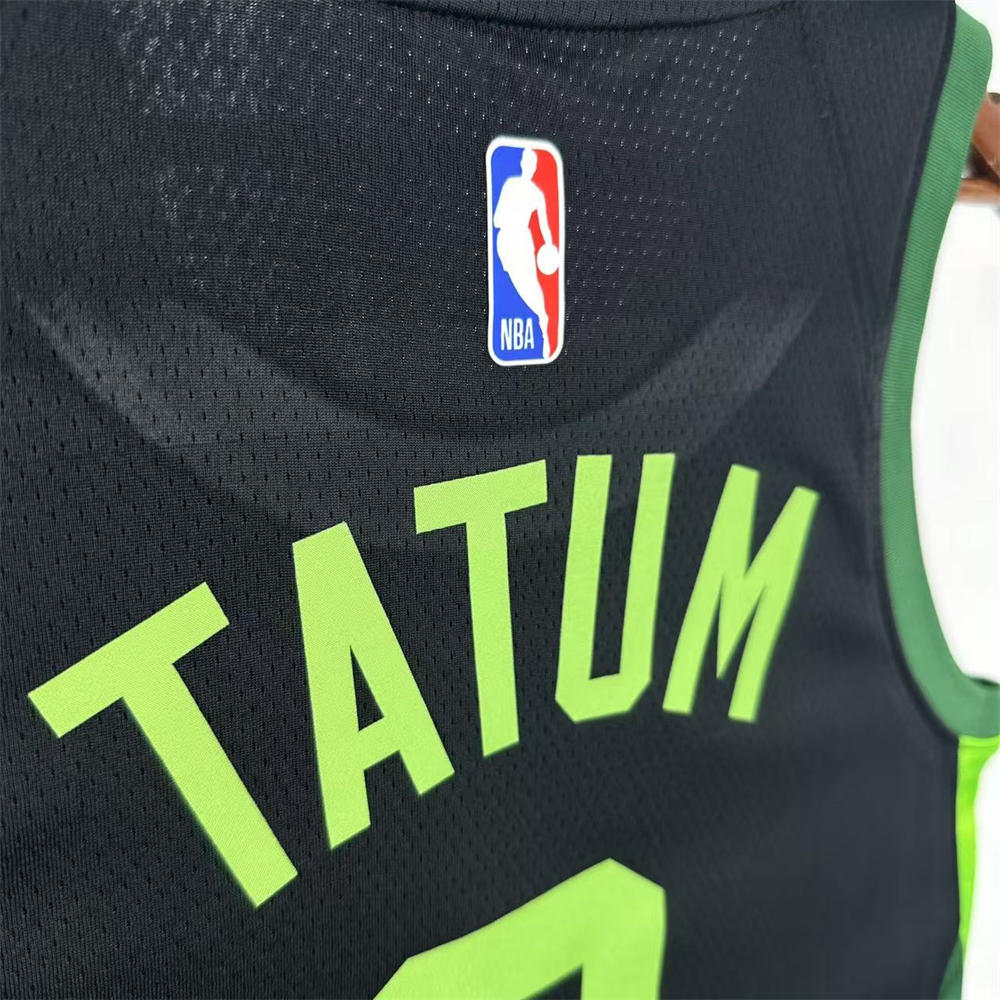 NBA  Boston Celtics 24/25 City Edition Round Neck Black Jersey TATUM#0 S-XXL