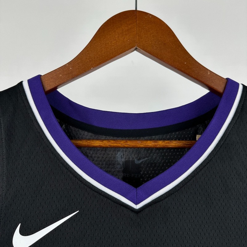 NBA Scaramento Kings 2024 V-Neck Black jersey LAVINE#8 S-XXL