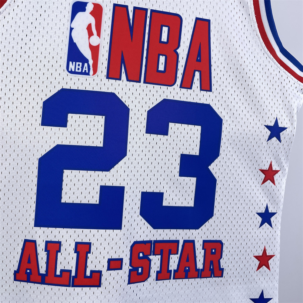 NBA Retro 2003 All-Star White Jersey JORDAN#23 S-XXL