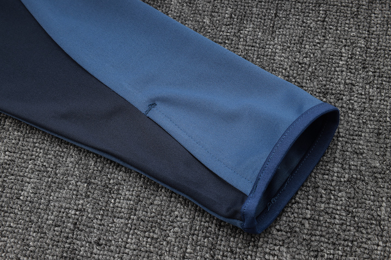24/25 Boca Medium Blue Long-sleeved half-pull training kit Football team kit