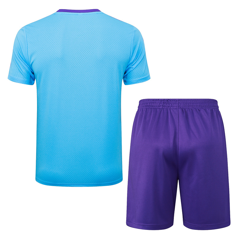 2025/26 Real Madrid Light blue Training Set Shirt and Shorts
