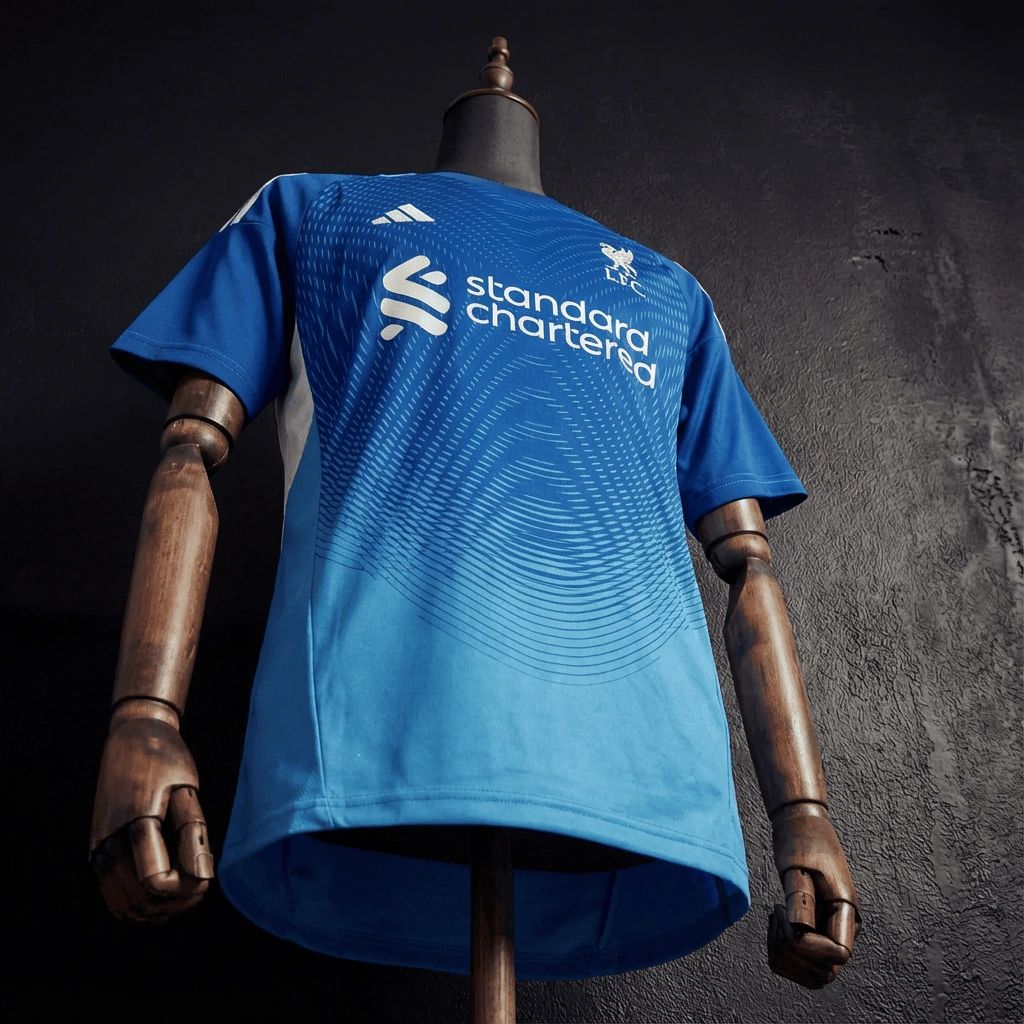 2025/26 Liverpool Goalkeeper Blue Jersey Fan Version