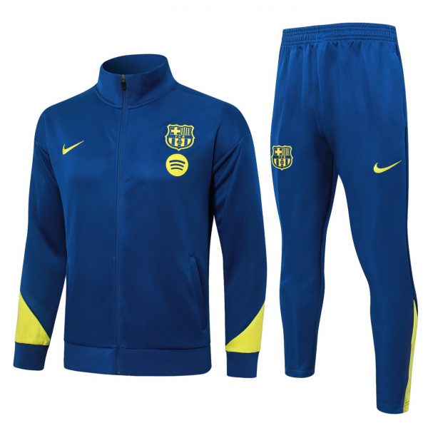 2026 Barcelona Blue Jacket Training Suit Set